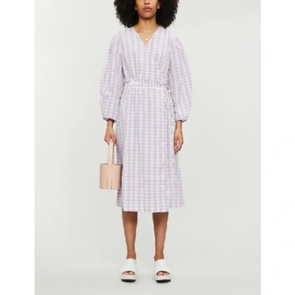 Baum und Pferdgarten Abylene Dress in Creamy Lilac Check size 38‎